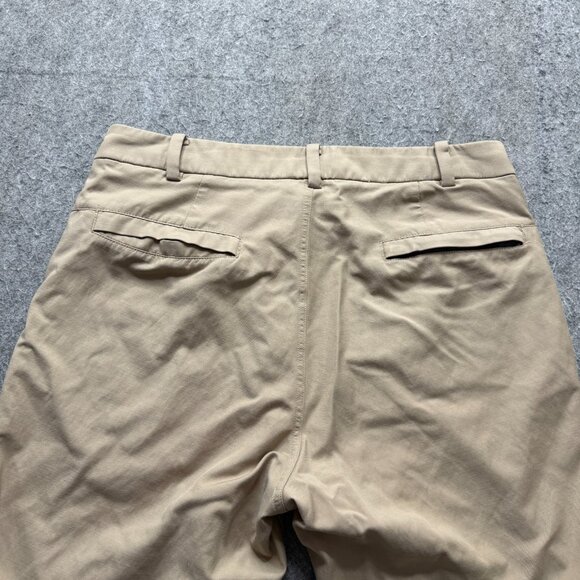Lululemon Commission Pants Men 32 x 29 Beige Slim Tapered Technical Chinos - Picture 7 of 16
